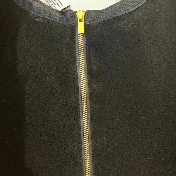 Diane Von Furstenburg DVF Illusion Mesh Neckline Black Dress - Picture 6 of 6